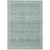 9' X 12' Mint Green And Green Tribal Washable Indoor Outdoor Area Rug