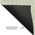 10' X 14' Mint Green And Ivory Striped Washable Area Rug With UV Protection
