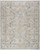 5' X 8' Beige And Blue Floral Medallion Distressed Area Rug With Fringe