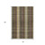 8' X 10' Brown Ivory And Plum Plaid Washable Area Rug With UV Protection