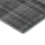 10' X 14' Gray And Ivory Plaid Washable Area Rug With UV Protection