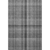10' X 14' Gray And Ivory Plaid Washable Area Rug With UV Protection