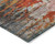 9' X 12' Terra Cotta And Beige Abstract Washable Indoor Outdoor Area Rug