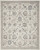6' X 9' Ivory Black And Gray Floral Distressed Non Skid Area Rug