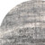 10' Gray And White Abstract Washable Round Rug With UV Protection
