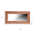 24" Brown Solid Wood Live Edge Freestanding and Wall Mount Accent Mirror