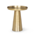 18" Brass Aluminum Tray Table