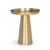 18" Brass Aluminum Tray Table