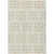 9' X 12' Ivory And Beige Geometric Washable Indoor Outdoor Area Rug