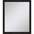 32" Dark Brown Wood Accent Mirror