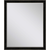 32" Dark Brown Wood Accent Mirror