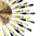27" Gold And Black Metal Silent Analog Starburst Wall Clock