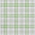 9' X 12' Mint Green Ivory And Gray Plaid Washable Area Rug With UV Protection