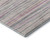 10' X 14' Pink Mint Green And Ivory Striped Washable Area Rug With UV Protection