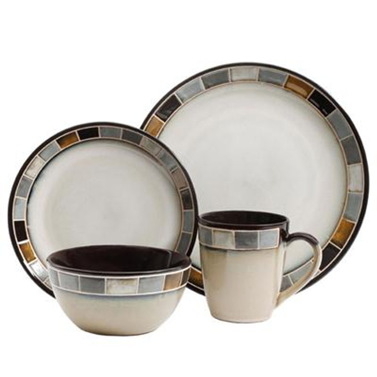 Gris 16PC DinnerWare Set - 085081375193