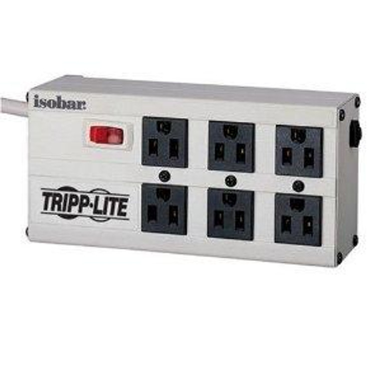 Tripp Lite Isobar Surge Protector Metal 6 Outlet 6feet  Cord 3330 Joules - 037332010117