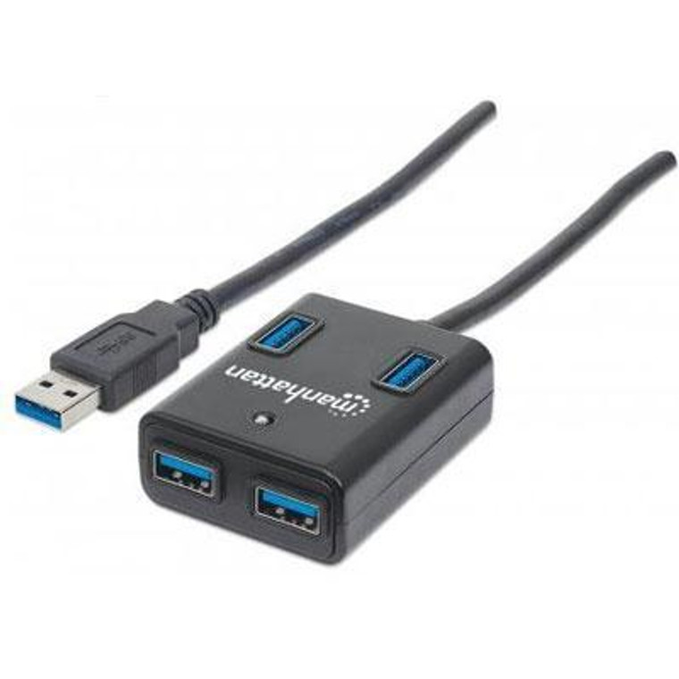 Manhattan - Strategic 4 Port Usb 3.0 Hub - 766623162296