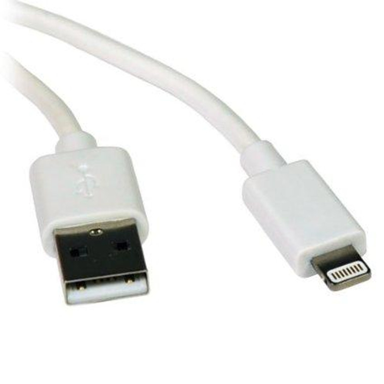 Tripp Lite 3ft Lightning Usb Sync/charge Cable For Apple Iphone / Ipad White 3 Ft - 037332182173