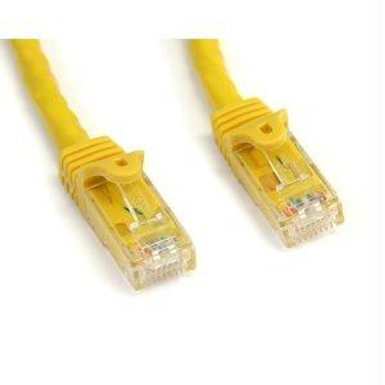 Startech 25ft Yellow Cat6 Ethernet Cable Delivers Multi Gigabit 1/2.5/5gbps & 10gbps Up T - 065030838481