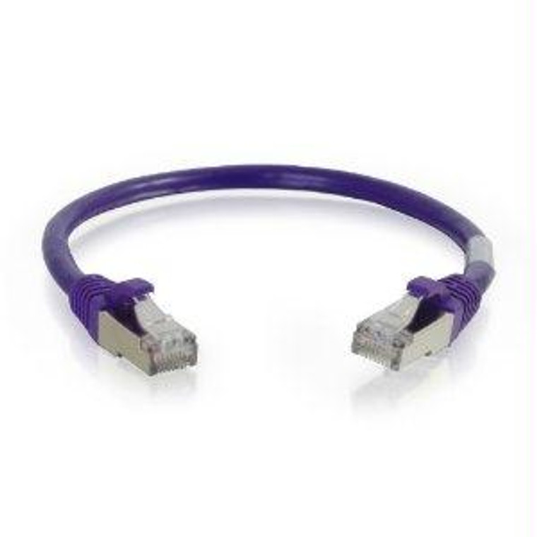 C2g 7ft Cat6 Snagless Shielded (stp) Ethernet Network Patch Cable - Purple - 757120009030