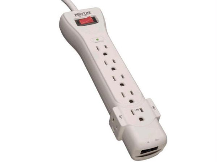 Tripp Lite Surge Protector Power Strip 120v 7 Outlet Rj11 6feet  Cord 1080 Joules - 037332095428