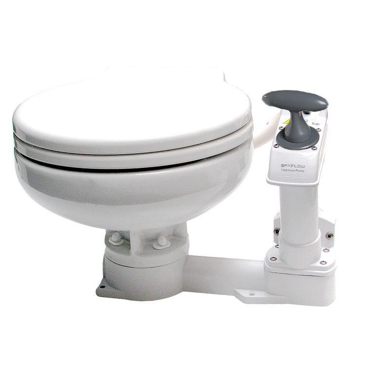Johnson Pump AquaT™ Manual Marine Toilet - Super Compact - 7330717013455