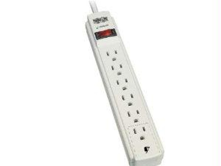 Tripp Lite Surge Protector Power Strip 120v 6 Outlet 8feet  Cord 990 Joule Flat Plug - 037332177025