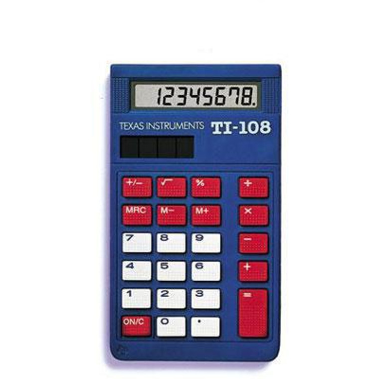 TI-108 school calculator. (Single bulk packaging) - 033317206711