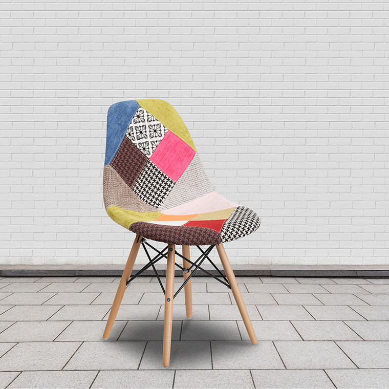 Fabric/wood Chair - 889142209607