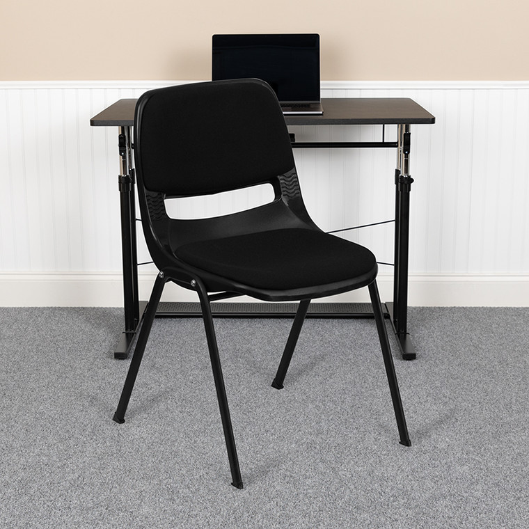 Black Plastic Pad Stack Chair - 847254009614