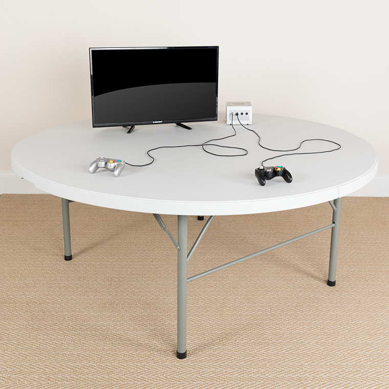 72rd White Bi-fold Table - 847254079365