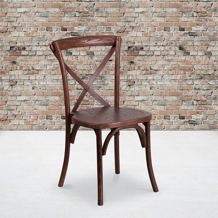 Mahogany Cross Back Chair - 889142092186