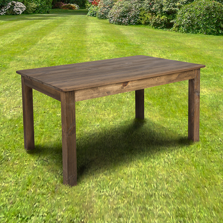 60x38 Rustic Farm Table - 889142264705