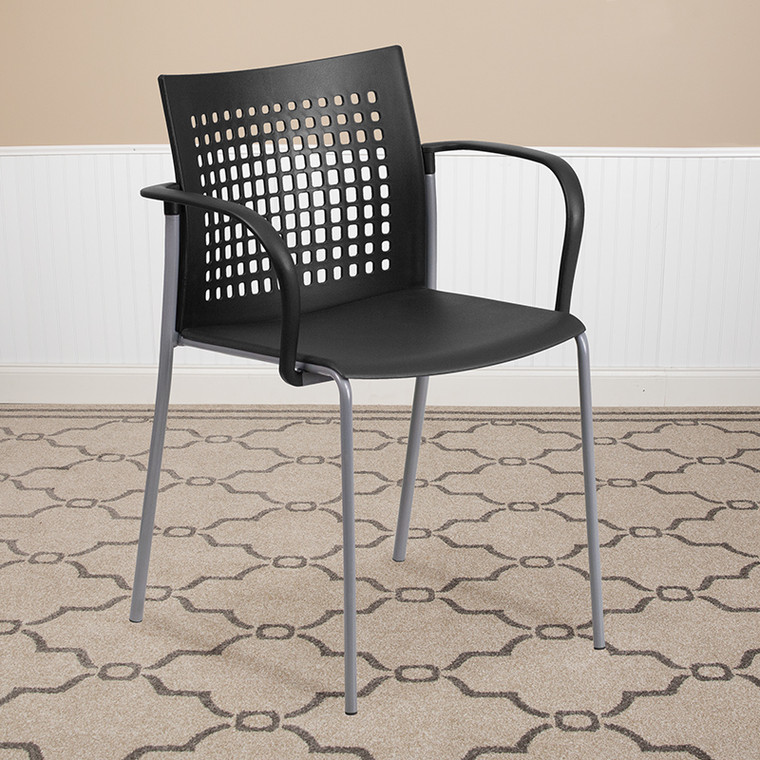 Black Plastic Stack Chair - 889142011200