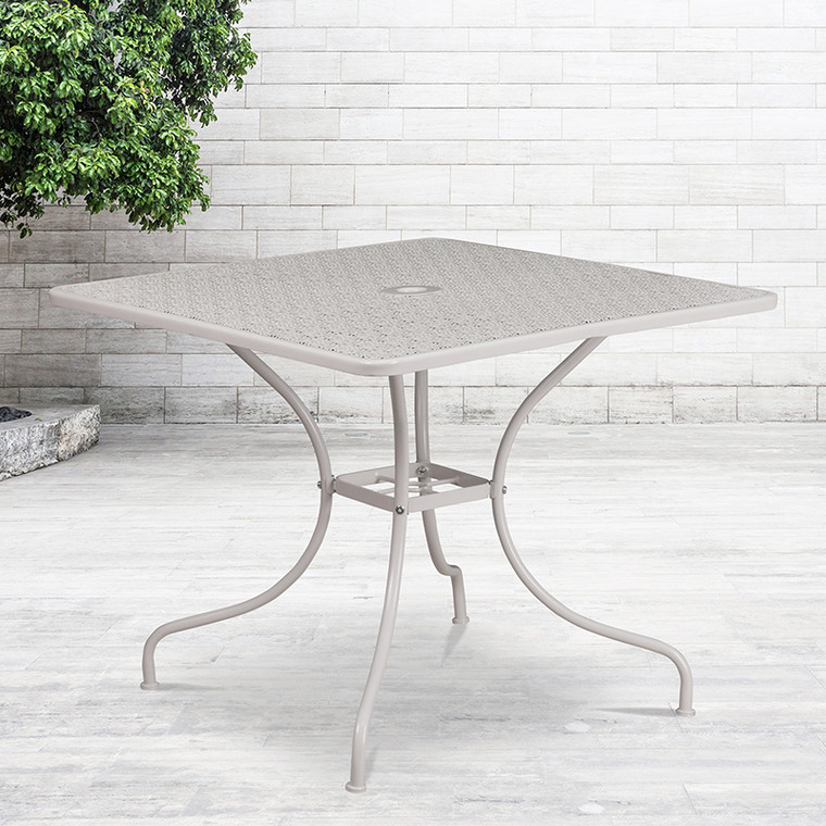 35.5sq Light Gray Patio Table - 889142057581