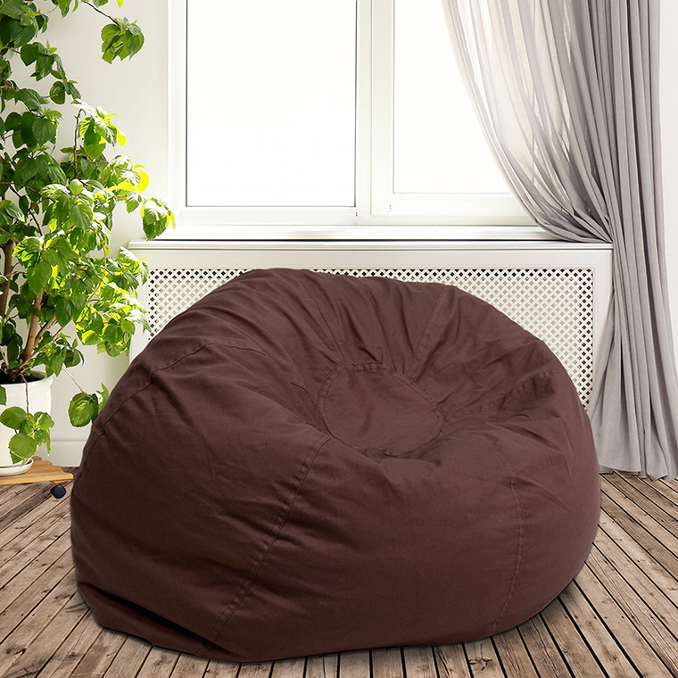 Brown Bean Bag Chair - 847254067348