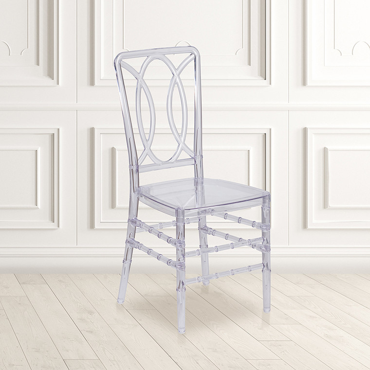 Clear Designer Stack Chair - 889142087496