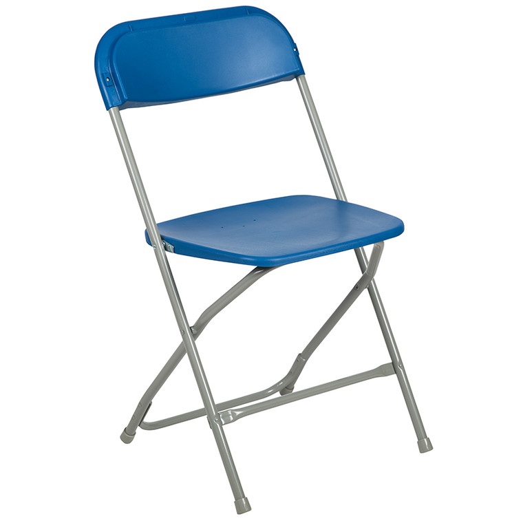 Blue Plastic Folding Chair - 889142018445