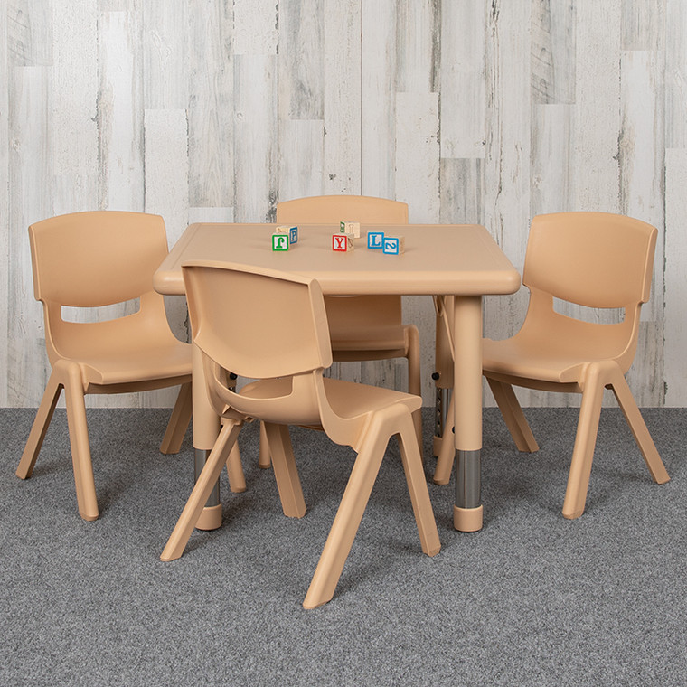 24sq Natural Kids Table Set - 889142533108