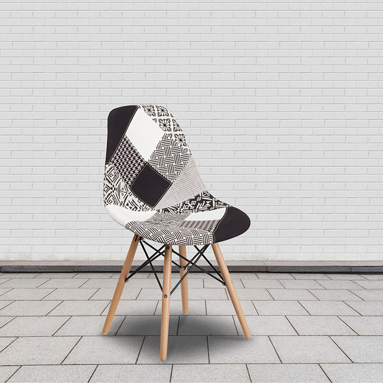 Fabric/wood Chair - 889142209638
