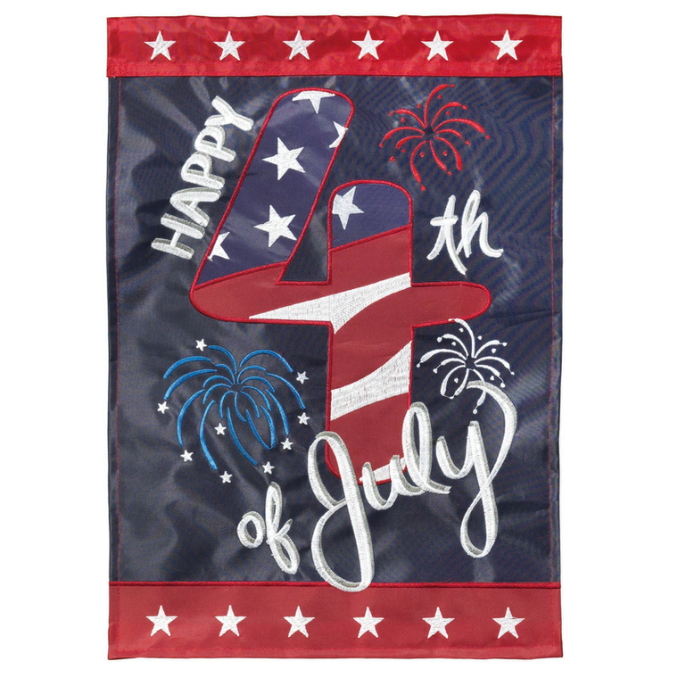 Flag Happy 4Th Of July Burlap - 603799752251