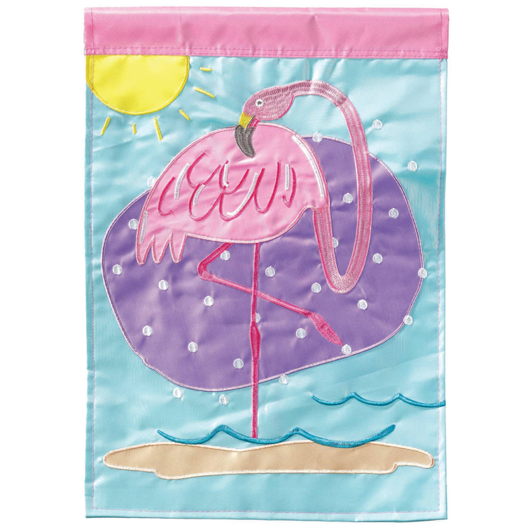 Flamingo Flag Poly Garden - 603799484626
