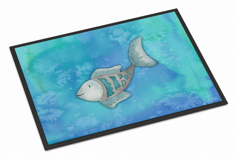 Fish Art Watercolor Indoor or Outdoor Mat - 638508836946