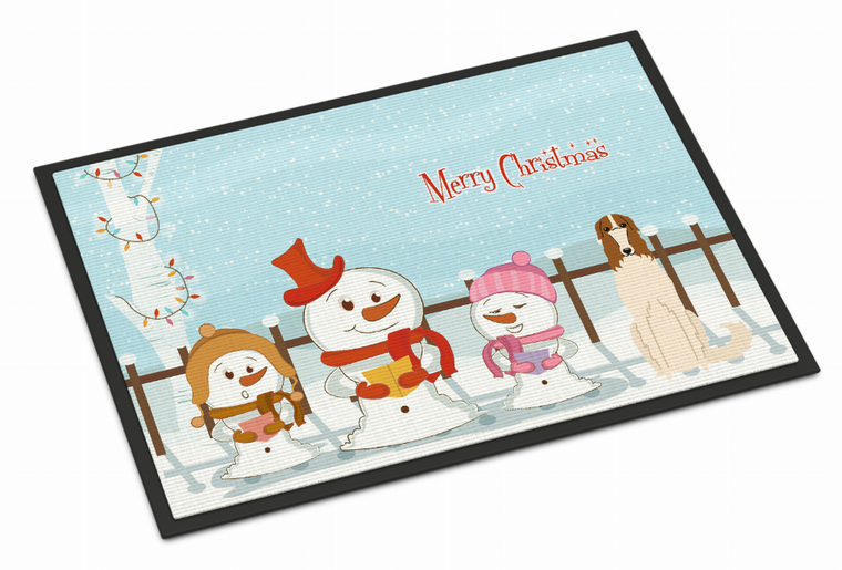 Merry Christmas Carolers Dog Art Indoor or Outdoor Mat - 638508409737