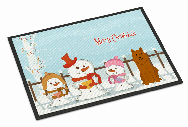 Merry Christmas Carolers Dog Art Indoor or Outdoor Mat - 638508409720