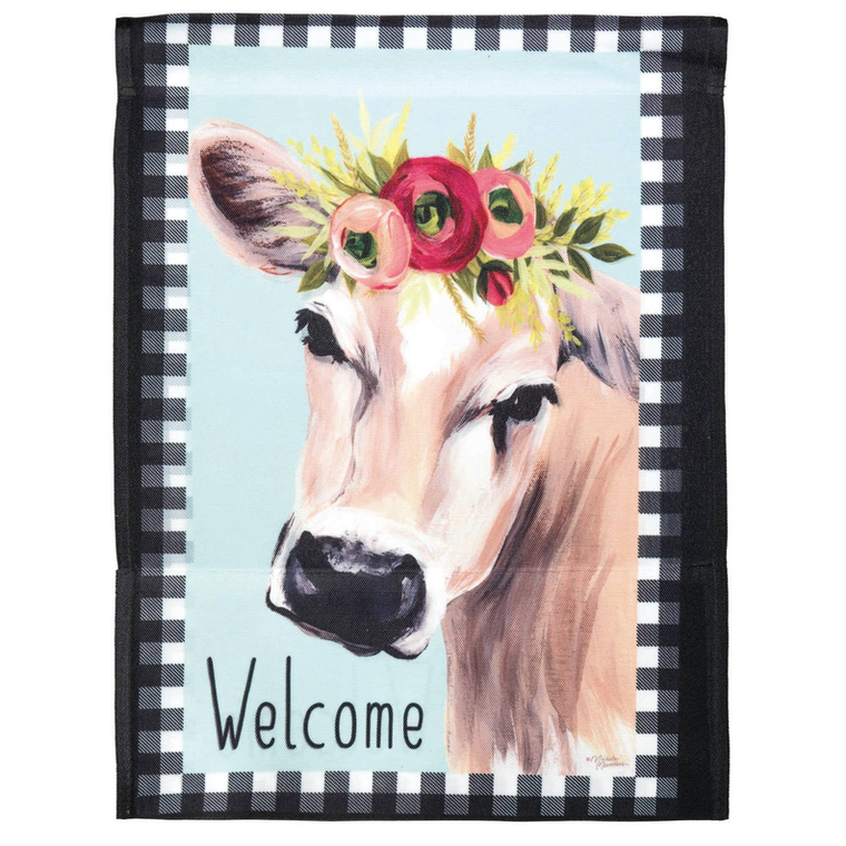 Welcome Cow Floral - 603799935470