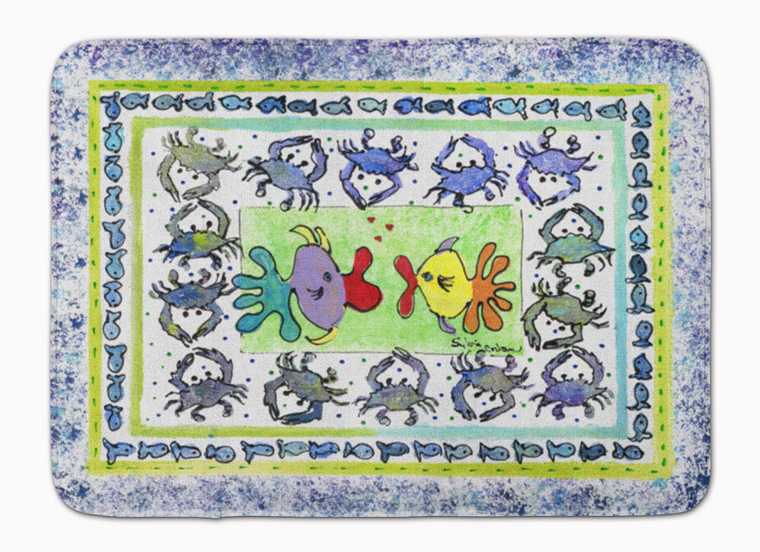 Fish Machine Washable Memory Foam Mat - 638508626974