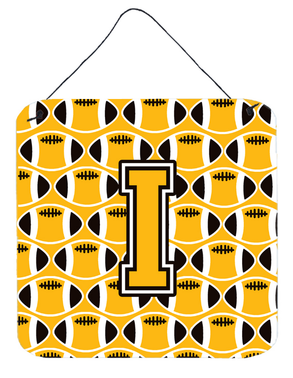 Monogram Letter Football Wall or Door Hanging Prints - 638508304186