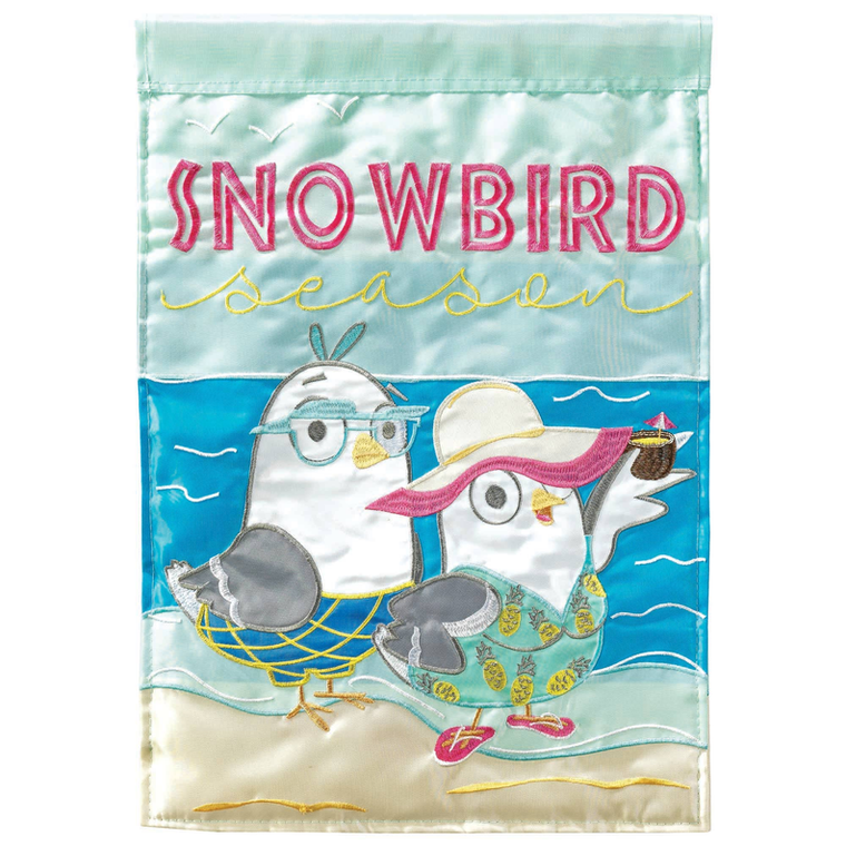 Snowbird Season Flag Poly - 603799484039
