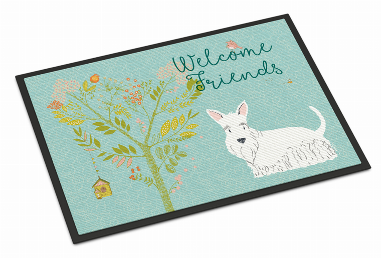 Welcome Friends Dog Art Indoor or Outdoor Mat - 638508894625